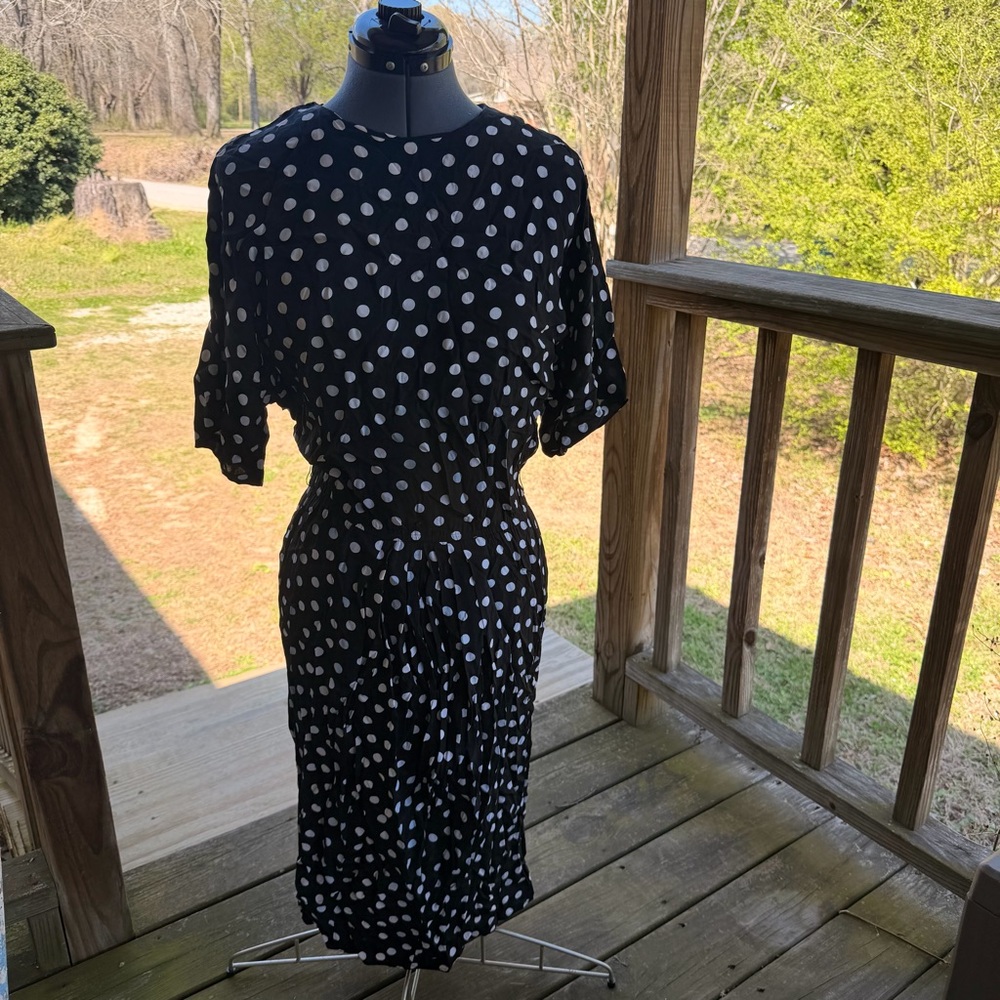 Maggy London by Jeannene Booher Polka-dot dress Size 12 Preowned | G1